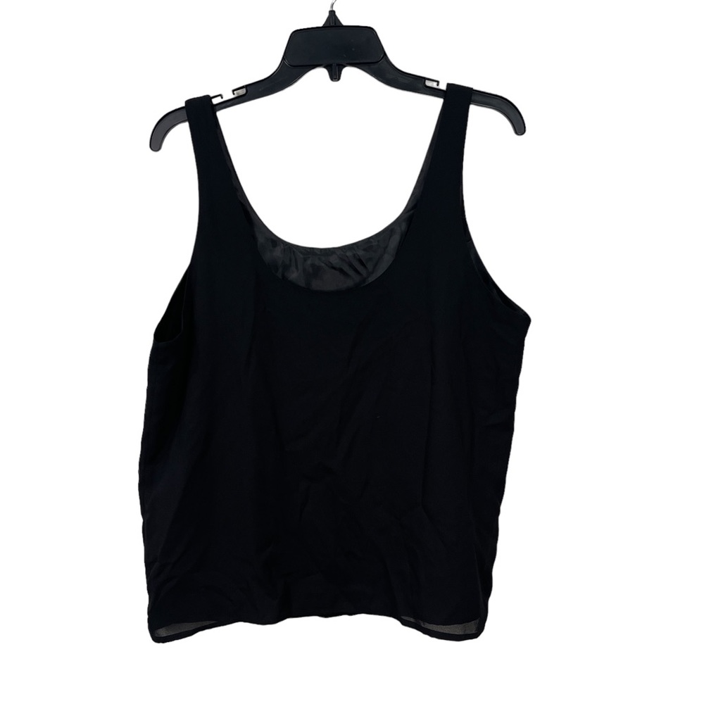 adrianna papell evening essentials formal women’s dressy tank top size XL black